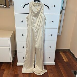 SHEIN Chic Cream Jumpsuit